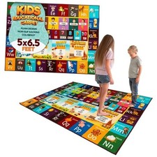 Educational Rug   Non-Slip ABC Carpet for Kids Room   6.5' x 5' Soft Alphabet