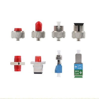 8PCS Fiber Optic Adapter Kit,OTDR Adapter SC FC ST LC Connector for OTDR Testing