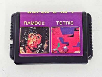 Sega Mega Drive Super 2 in 1 Rambo Tetris