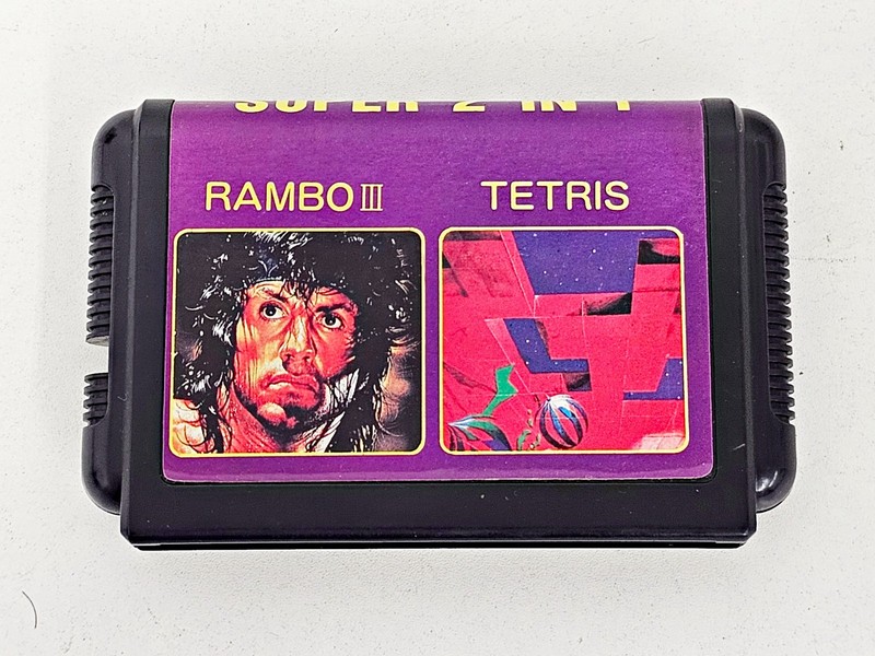 Sega Mega Drive Super 2 in 1 Rambo Tetris