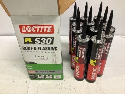 Loctite PL S30 Series Roof and Flashing Sealant Black Paste 12 PK