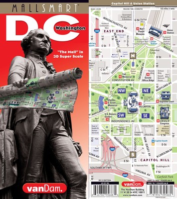 StreetSmart Washington DC by VanDam - City Street Map of Washington DC with spec