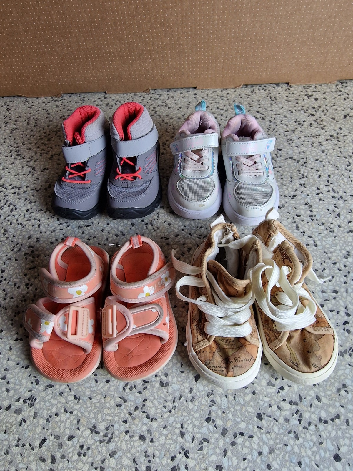 Lotto 4x Scarpe Bambina Usate Misura 22