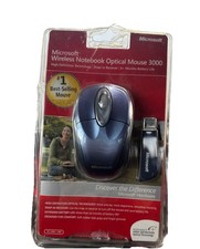 Microsoft Wireless Notebook Optical Mouse 3000 Model 1056 1051 NIP Sealed