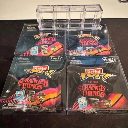 Funko Bitty Pop Netflix Stranger Things • 4 New Sealed Packs