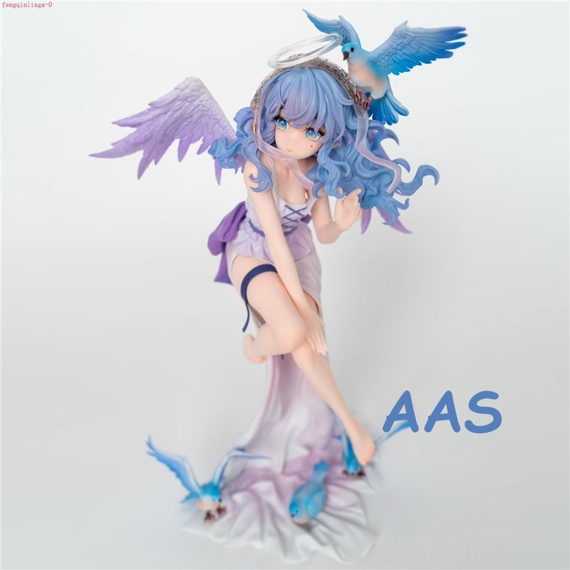 H25CM Anime Girl Angel Ariel 1/7 Scale Figure Statue Model Toys