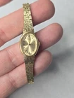Vtg Seiko Watch 11-8569 Ladies Gold Tone Oval Mechanical Wind 17 Jewels - Works