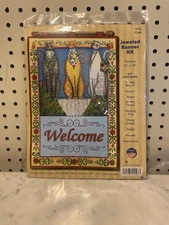 Jeweled Banner Kit - Welcome - Cats #4193 - Brand New - Design Works Crafts