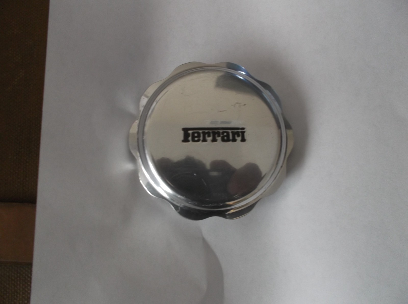 FERRARI ORIGINAL VINTAGE ALL ALUMINUM GAS CAP SPECIAL FULL ALUMINUM EVEN INSIDE