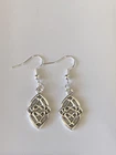 Celtic Knot Infinity Twist Solid Silver Drop Dangle Earrings Jewellery Gift
