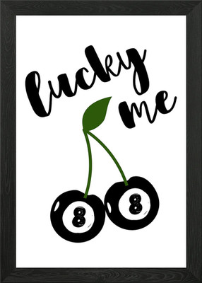 Lucky Me Gerahmtes Wandbild Poster Leinwanddruck Bild