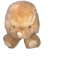 Vintage Gund Dogfeat Brown Spot Puppy Dog Plush Stuffed Animal 1983 Korea 6" HTF