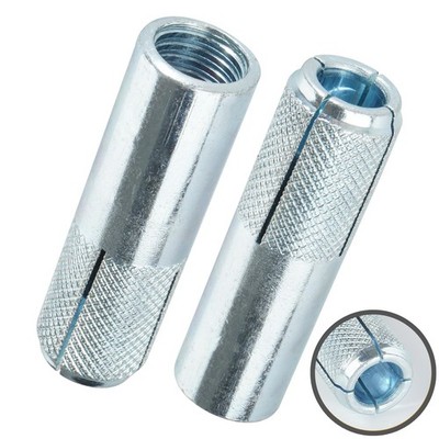 4 PCS 5/811 ZincPlated Dropin Concrete Expansion Anchor Bolt Heavy Duty