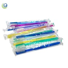 10 Dental Disposable Prepasted Travel Toothbrush Individually Wrapped Assorted