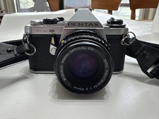 Pentax ME Super 35mm SLR Film Camera With 50mm Lens not tested