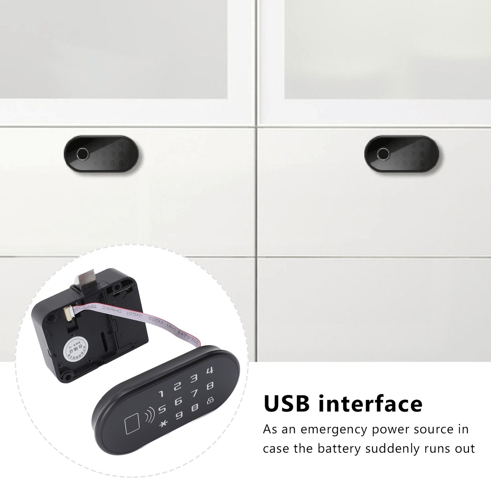 Cabinet Password Lock Zinc Alloy Closet Door Lock Security Shoe Cabinet The UO