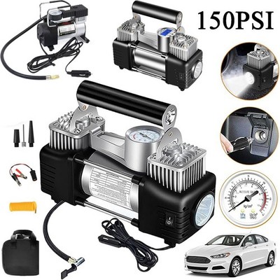 Heavy Duty Portable Air Compressor Car Tire Inflator Electric Pump Auto 150PSI