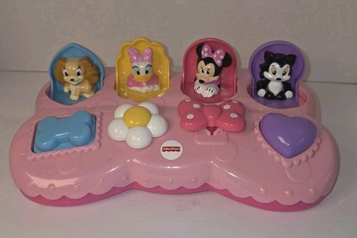 Disney Fisher Price Mattel 2013 Minnie Daisy Figuera Lady Pop Up Musical Toy...