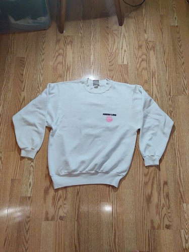 Vintage 80s LA Gear Finish Line Sweatshirt Womens XL Neon Made In Usa Los Angels - Picture 3 of 6