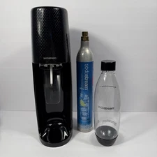 SodaStream Fizzi Soda Maker Starter Pack - Black CO2 And Bottle Included