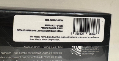 INNO64 2026 DIECAST SUPER CON, MAZDA RX-7 PANDEM ROCKET BUNNY