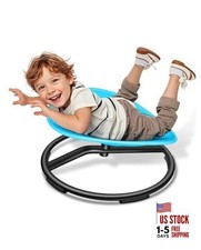Spinning Chair for Autistic Kids, Sensory Swivel Chair, 220LBS Metal Blue