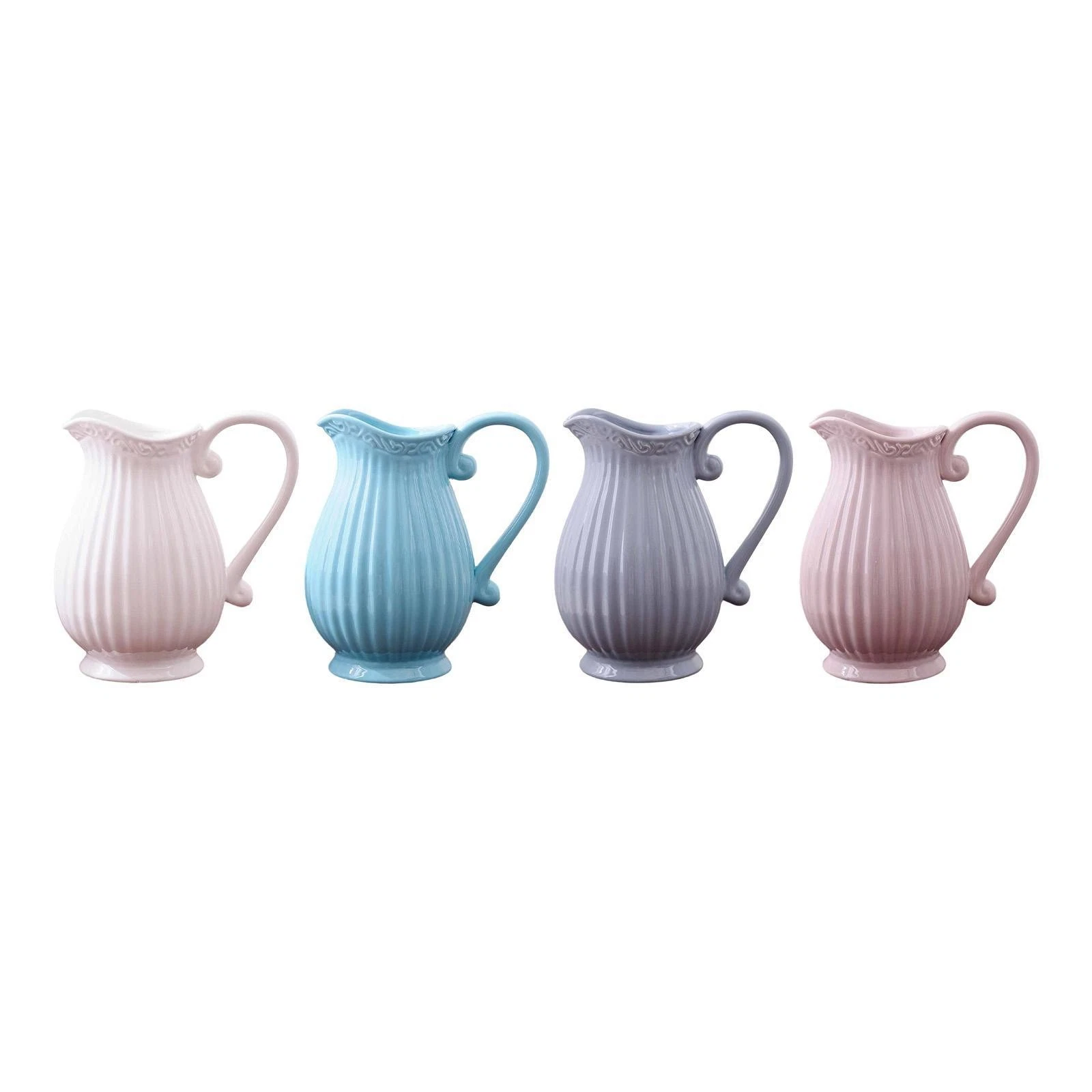 Ceramic Pitcher Vase Decorative Jug Vase Indoor Table Centerpiece Display