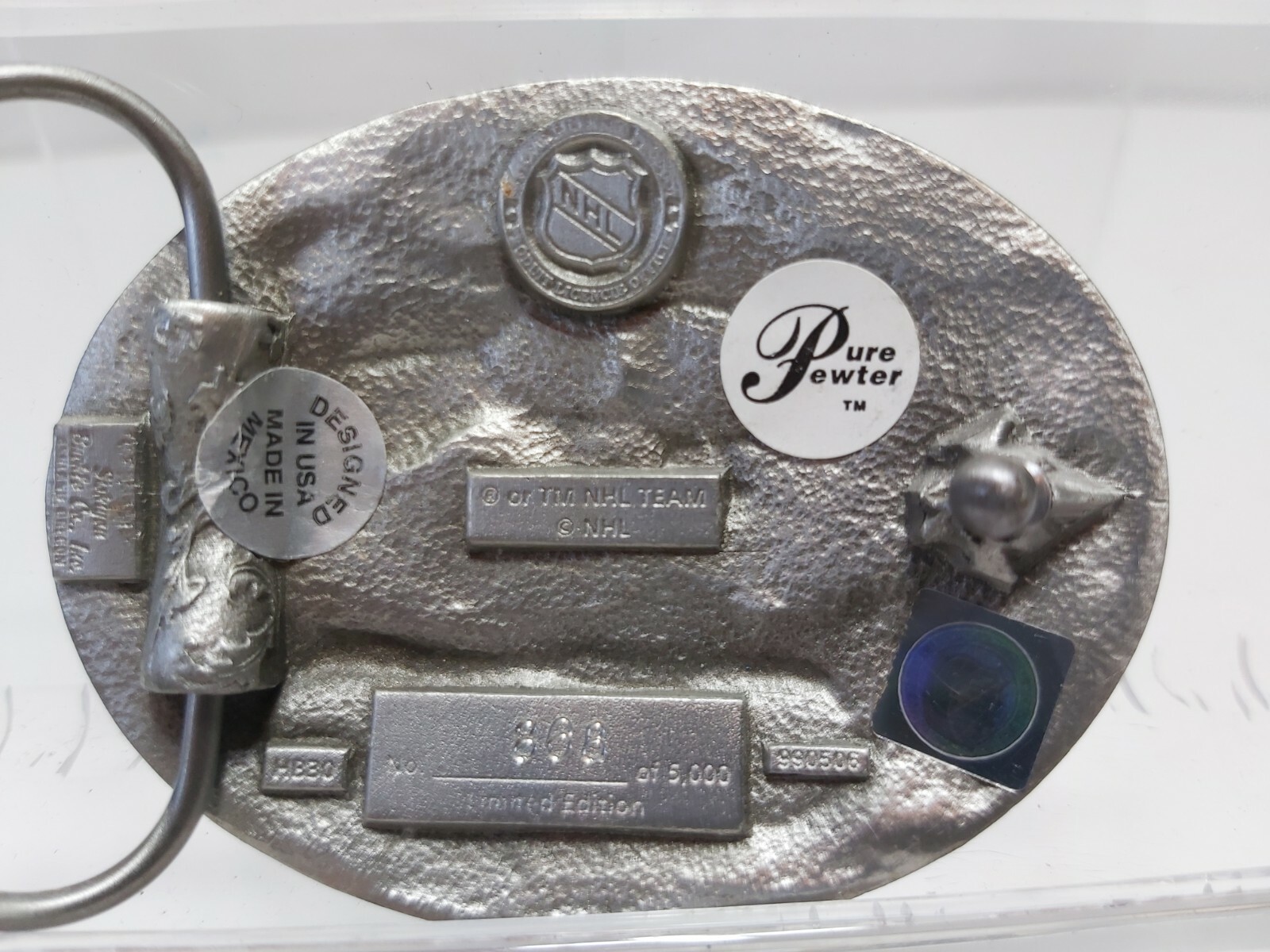 Pure Pewter Official Nhl Product Montreal/Boston/Ottawa Belt Buckles eBay
