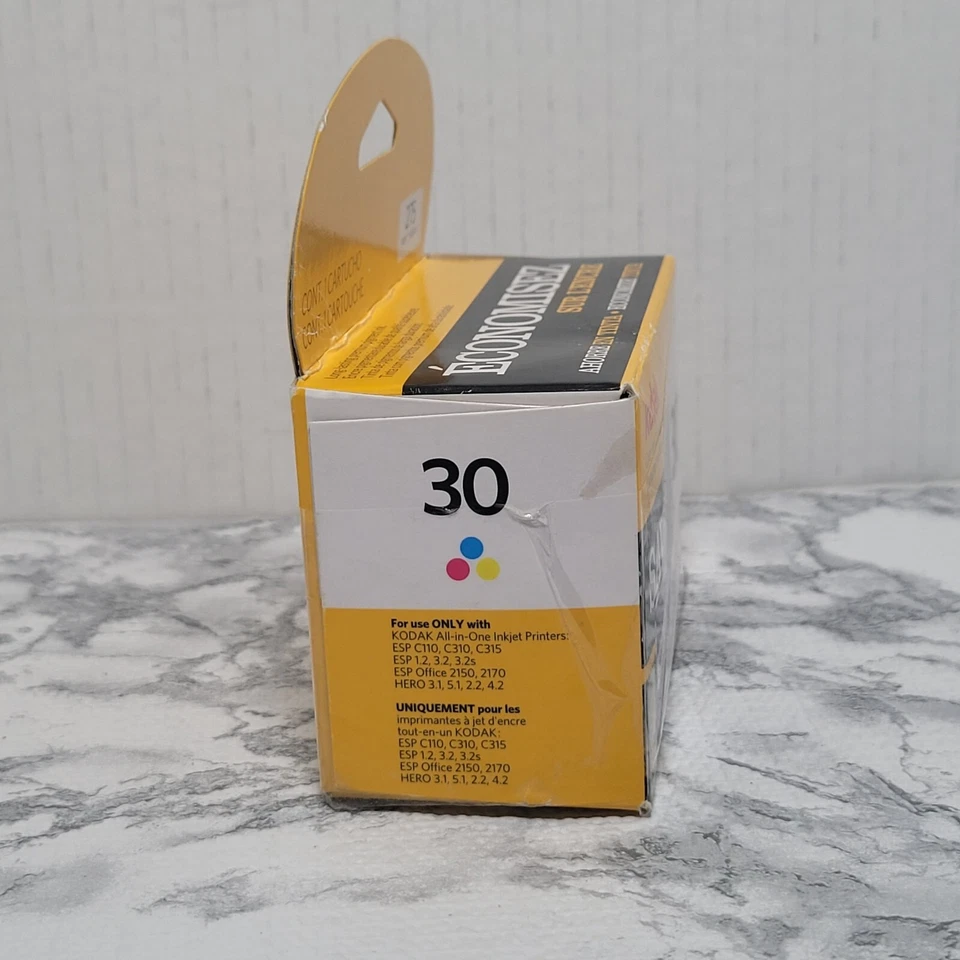 Kodak 30C 1022854 Tri-Color Ink Cartridge Sealed in Box KODAK INK - Image 4 of 4