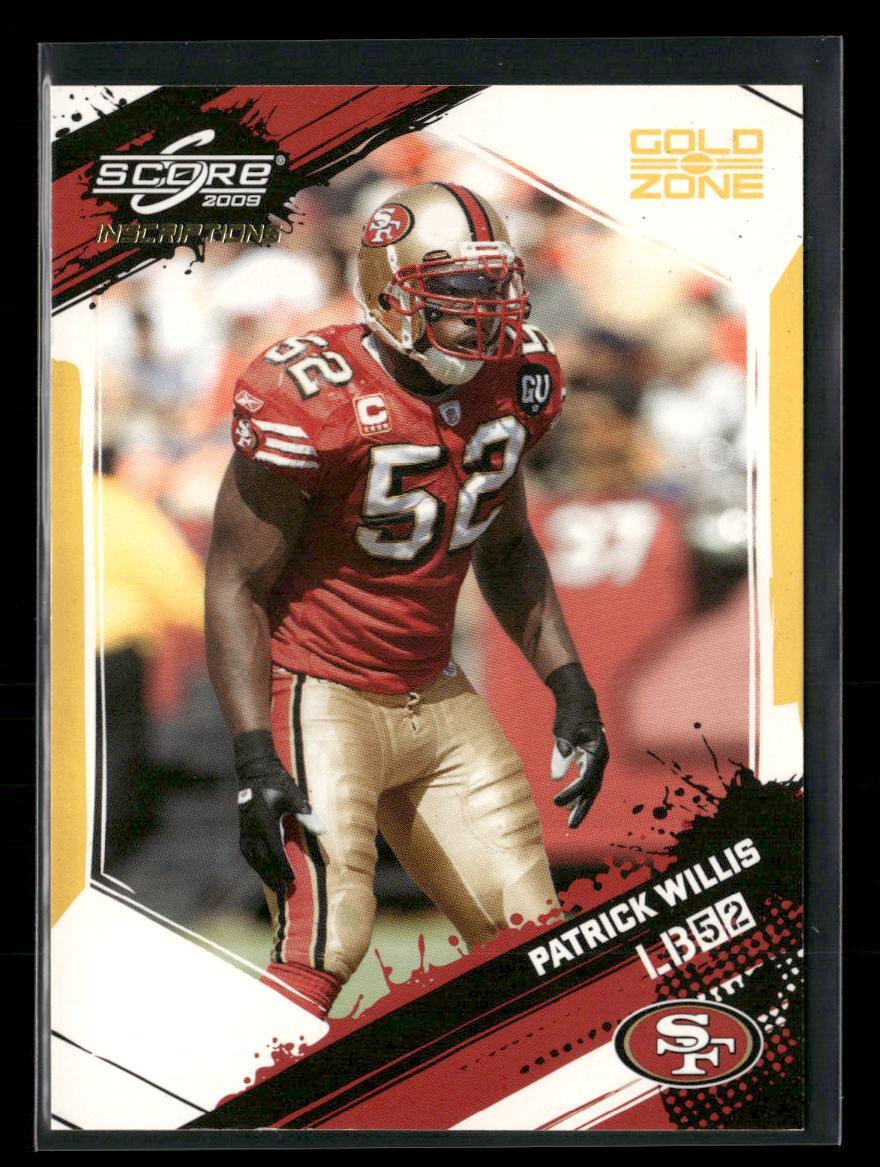 2009 Score Inscriptions #251 Patrick Willis Gold Zone #/50