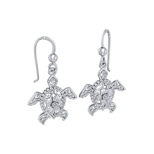 Meeresschildkröte filigran 925 Sterling Silber Ohrringe fein Ozean Beach Life Schmuck - Bild 1 von 3