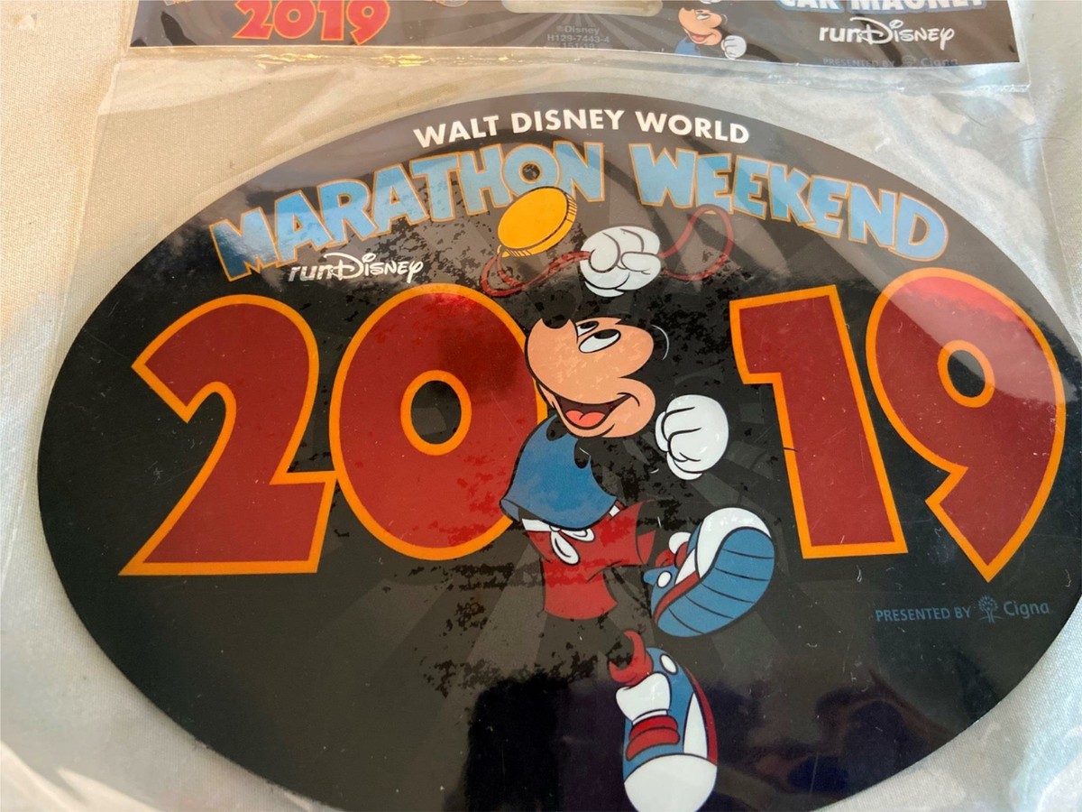 New 2019 runDisney Marathon Weekend Car Magnet Walt Disney World