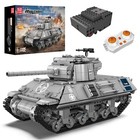 Mould King 20034 Technik M26 Schwerer Panzer Tank Klemmbausteine Spielzeug