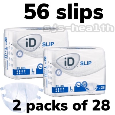 iD Expert Slip Plus - Large Case Saver 2 Packungen à 28 Inkontinenzwindeln für Erwachsene