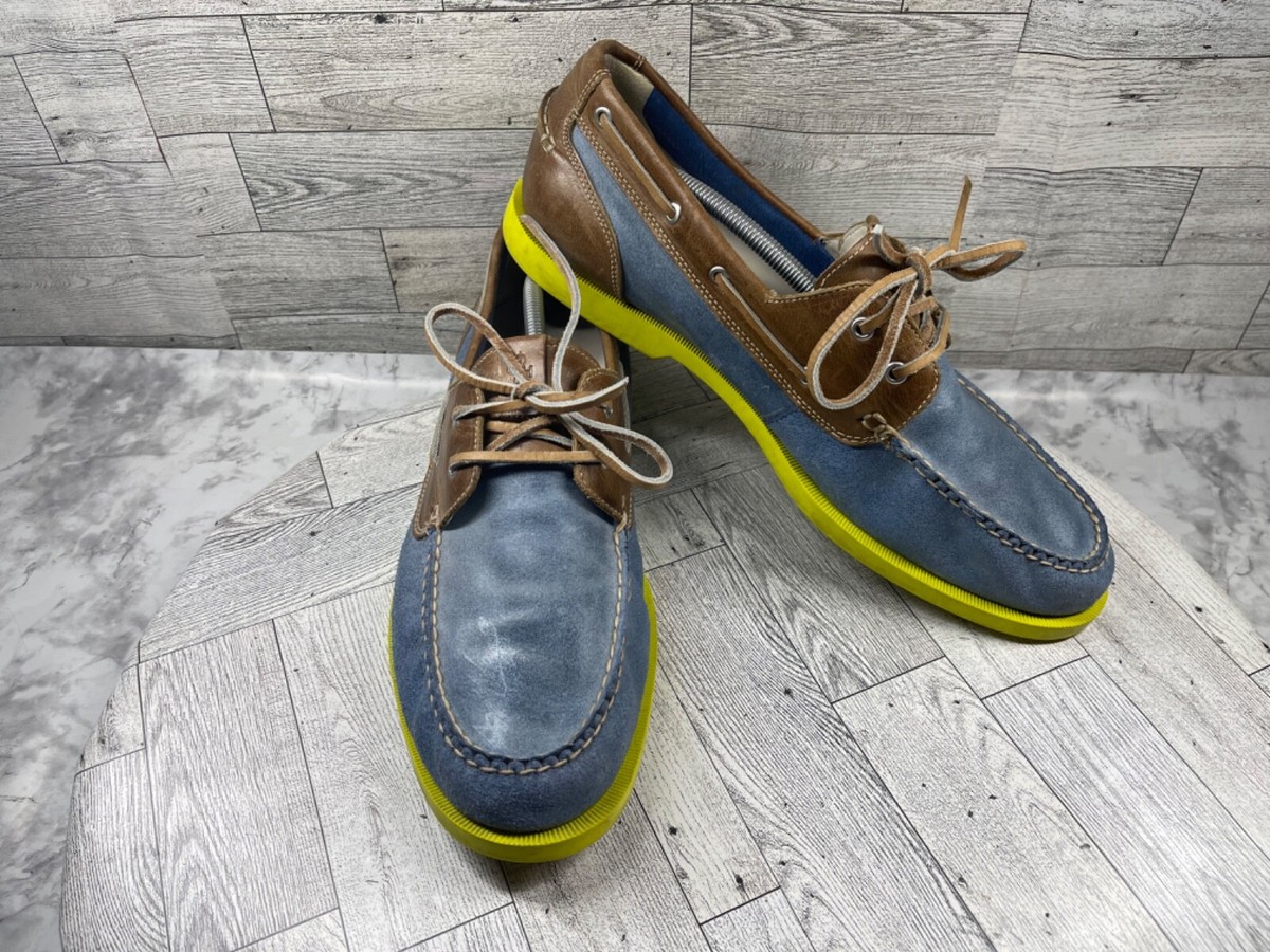 Men\'s Zero Grand Brown Leather Wingtip Shoes with Blue Sole Men main image 4