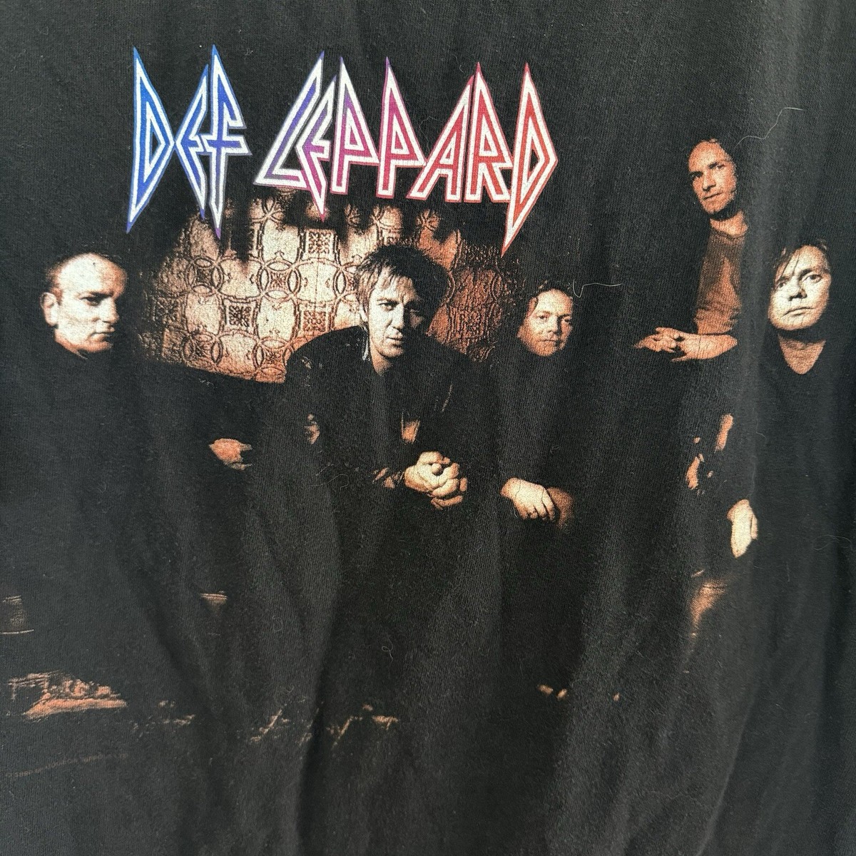 Vintage 1999 Def Leppard T-Shirt Mens XL Black 90s Euphoria Tour
