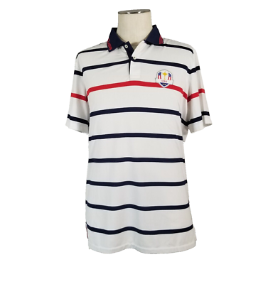 Golf Apparel Golf Black And White Striped Polo Shirt RLX Ralph
