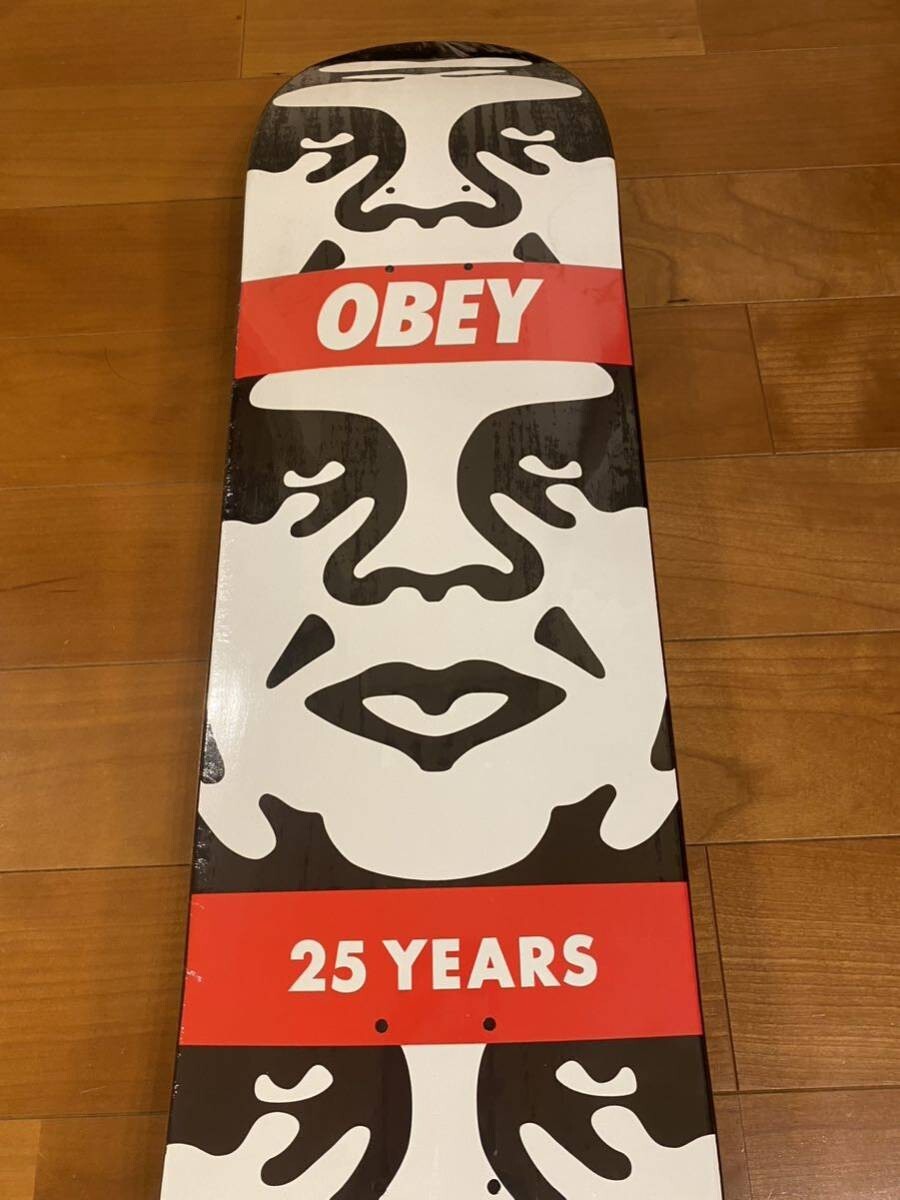 Brand new Obey Giant Shepard Fairey 3 FACE ANDRE Skate Deck 25