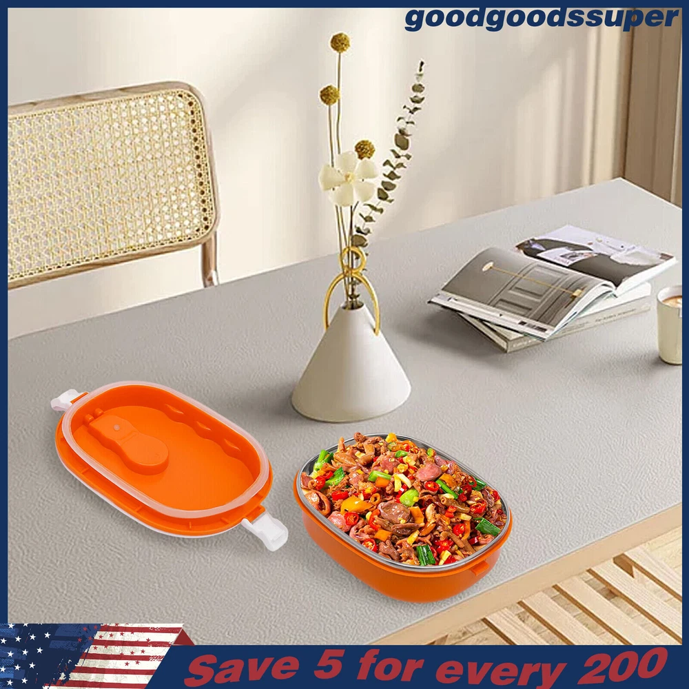 Lunch Box 0.9L/30.4oz Warmer Bento Box Portable Food Container Stainless Steel Lunch Box 0.9L/30.4oz Warmer Bento Box Portable Food Container Stainless Steel