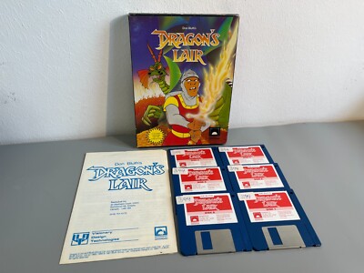 Dragon s Lair ReadySoft Commodore Amiga Spiel - Big Box OVP Diskette Manuals rar
