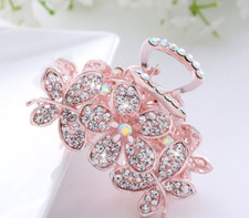 Rhinestone Flower Alloy Medium Claw Hair Clip Clamp Lovely Elegant for woman 1pc