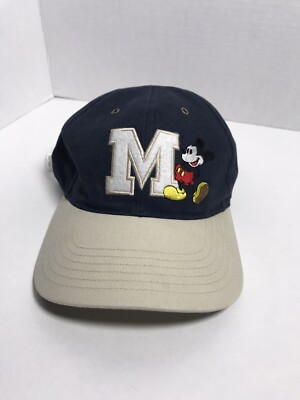 Vintage M For Mickey Mouse Walt Disney World Cap Hat Adult