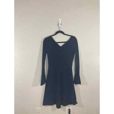 Nasty Gal Wool Fit and Flare Bell Sleeved Dress 