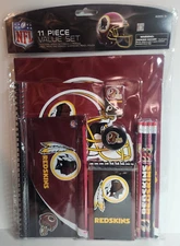NFL Washington Redskins 11 Piece Value Pack Stationary Pencils Notebook Pad New