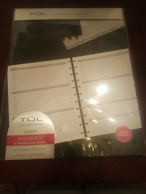 TUL Planner 2020 Weekly 2 Pages Per Weekly Custom Note Taking System 