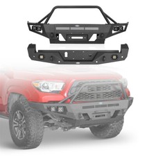 Fit 2016-2023 Toyota Tacoma 3rd Gen Textured Front Or Rear Bumper W/ Winch Plate