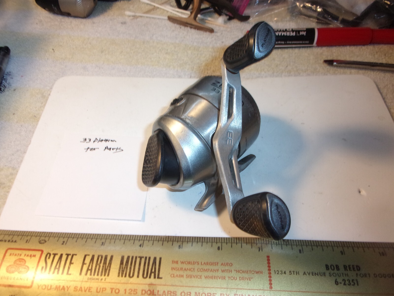 ZEBCO 33 PLATINUM FOR PARTS OR REPAIRLINE WONT COME OUTCLEAN eBay