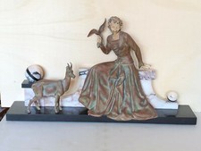 art decò LIMOUSIN Francia anni 20/30 scultura su marmo