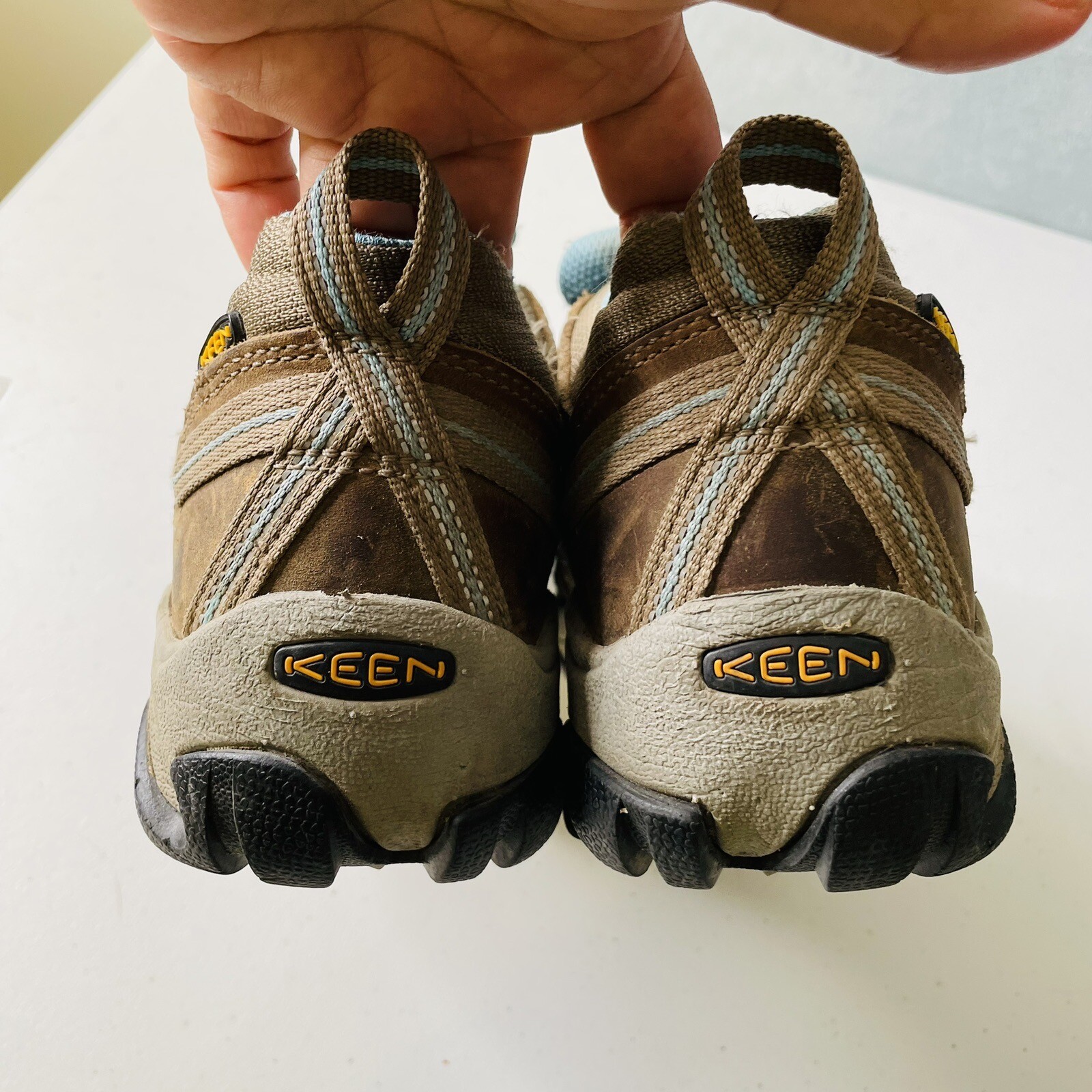 Stivali da trekking Keen donna Voyageur in pelle marrone stringati medi taglia 7 5 Gorpecore