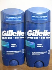 2x Gillette Comfort Dri-Tech Fresh Xtend Anti-Perspirant 3.4 oz 1/2024